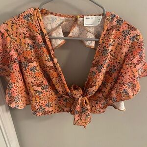 Floral crop top